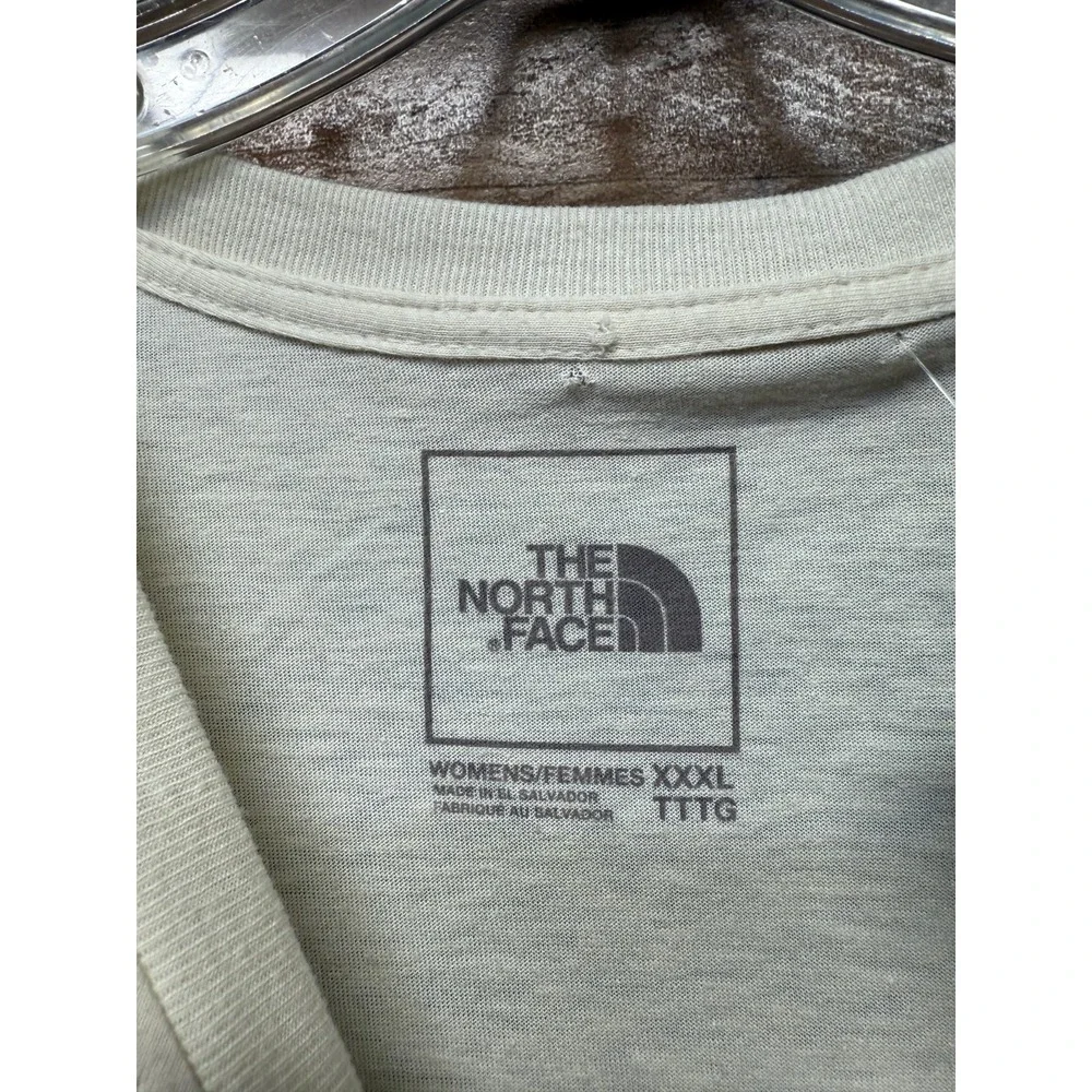 The North Face Evolution Half Dome‎ T Shirts Women 3XL Cream Cotton Short Sleeve - Picture 3 of 5